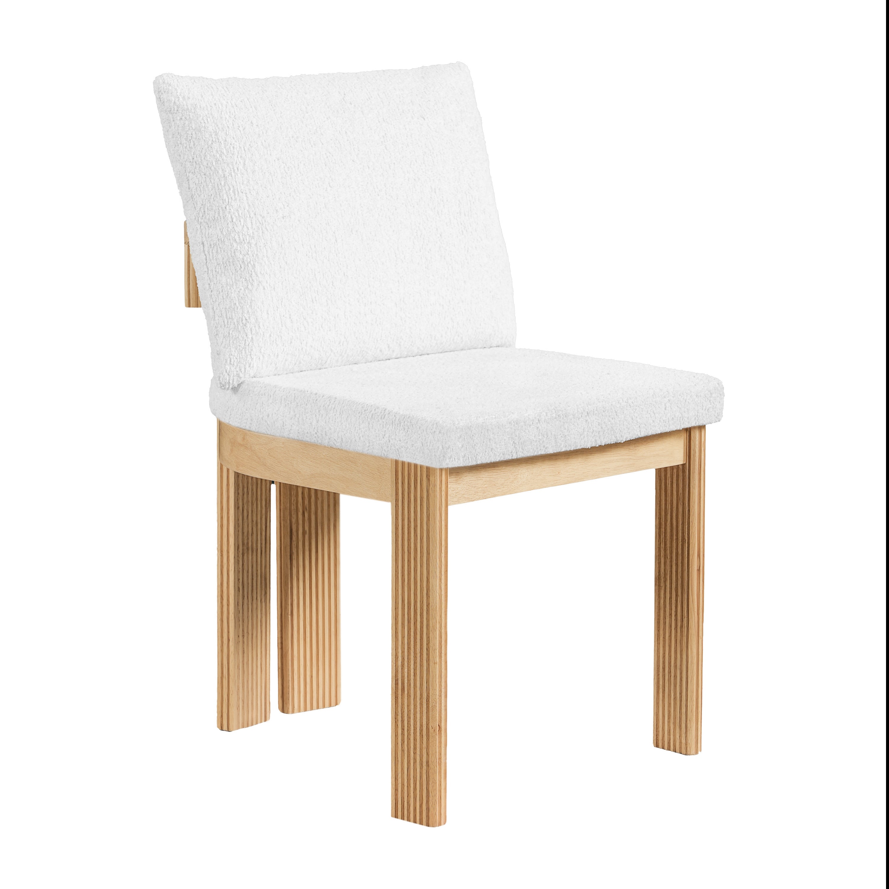 Indoor Boucle Dining Chair Set of 2