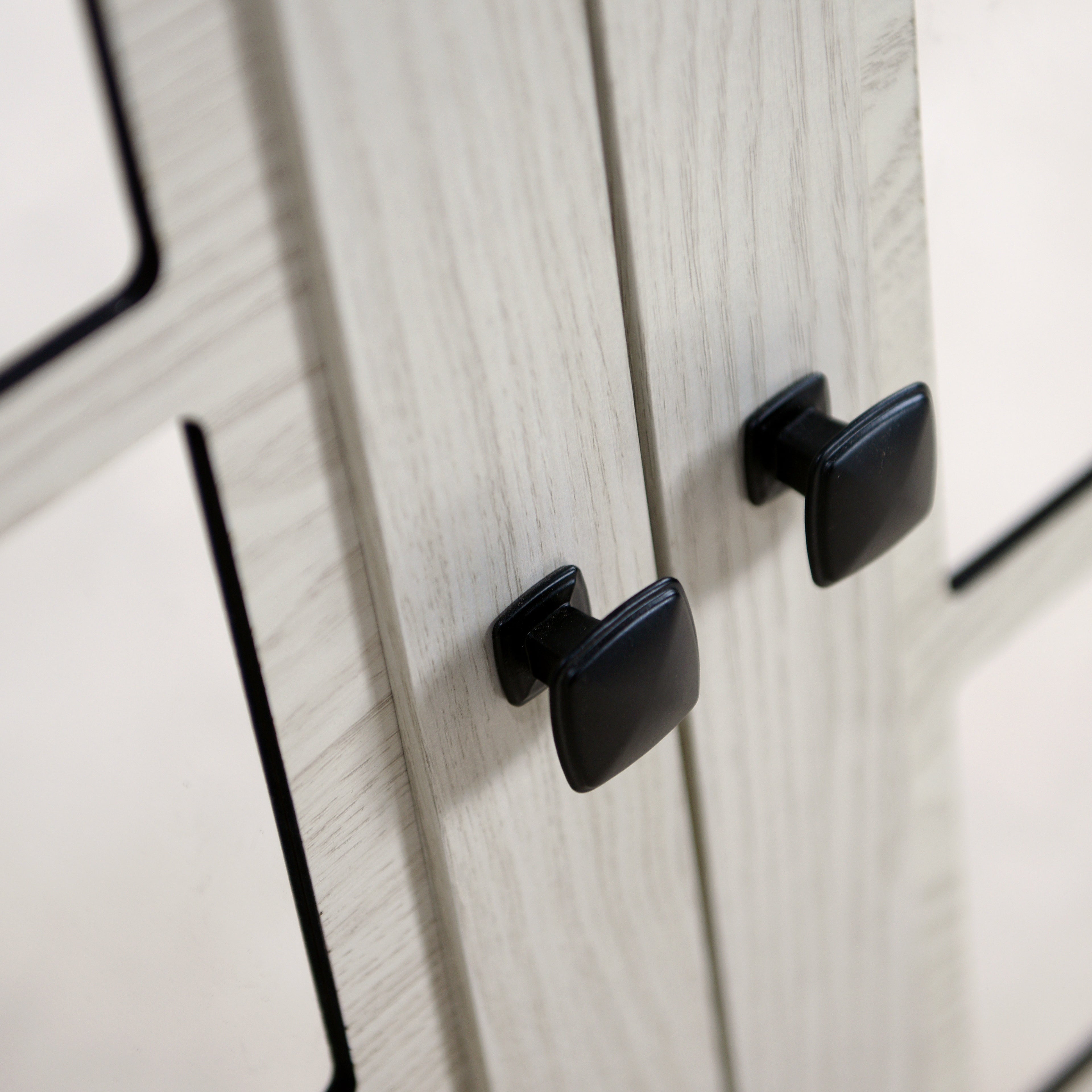 45" Wide Storage Cabinet with 3 Mirrored Acrylic Doors
