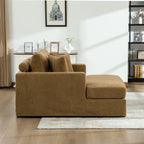 56.3" Wide Extra-Large Sofa Bed, Chenille