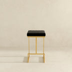 Joel Mid Century Modern Luxury Upholstered Stool