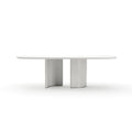 Tobie Rec Dining Table - Almond Milk