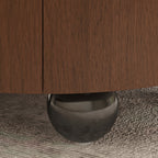 35.43 Inch Drum Shaped Round Coffee Table
