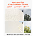 Retractable Side Awning, 71" x 236"