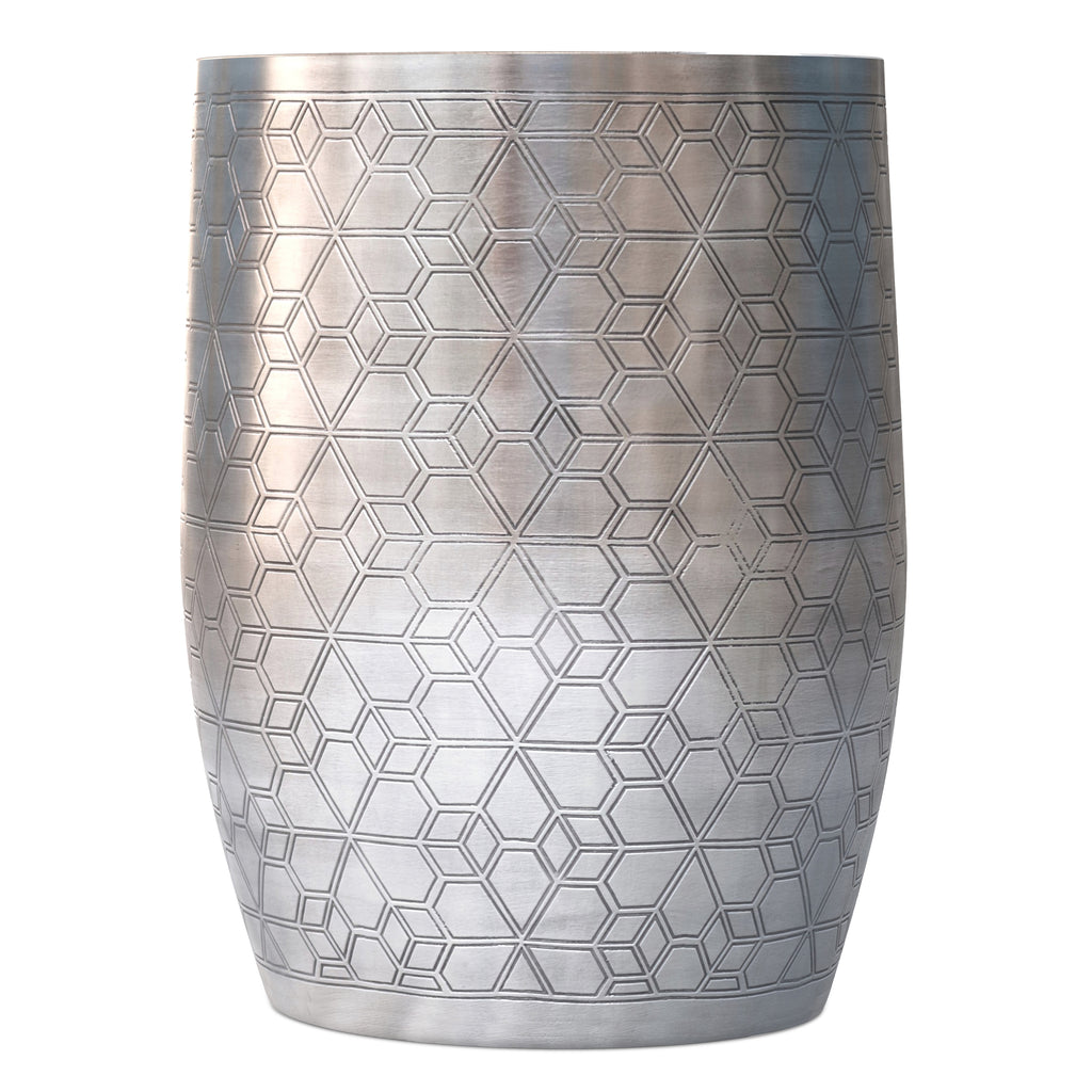 Johnsen 15 Inch Geometric Pattern Accent Table