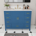 42" Modern Solid Wood Bathroom Vanity with Sink