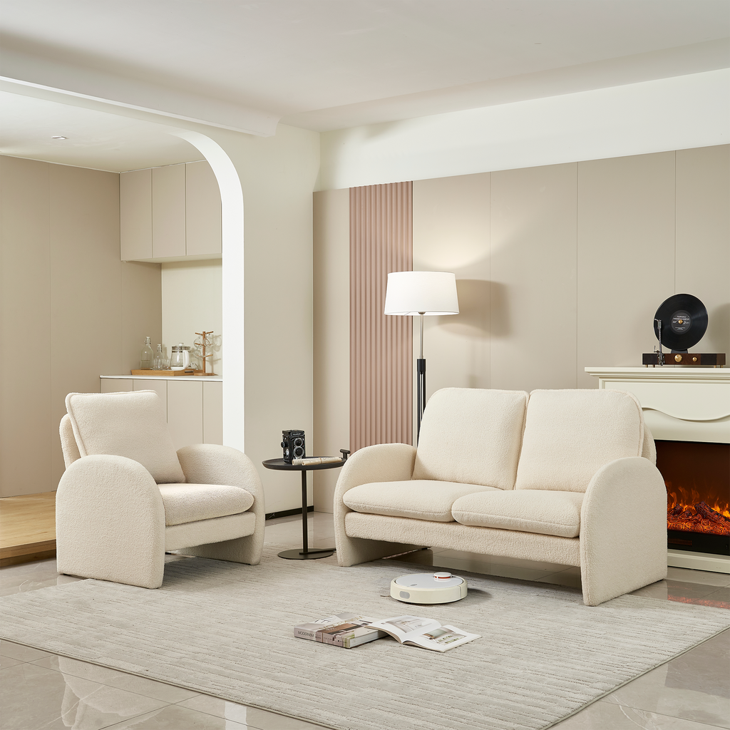 59" Loveseat Sofa Small Couch for Living Room