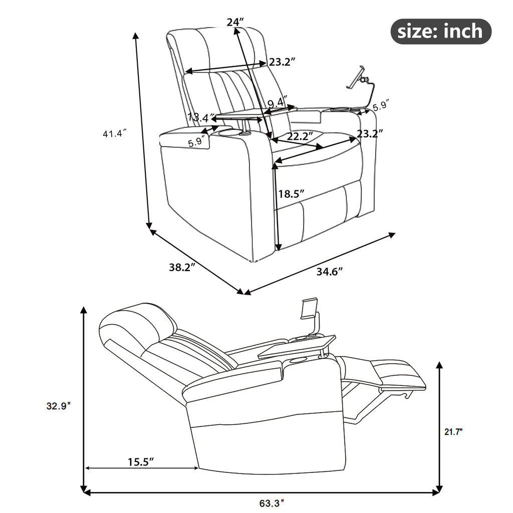 270° Power Swivel Recliner