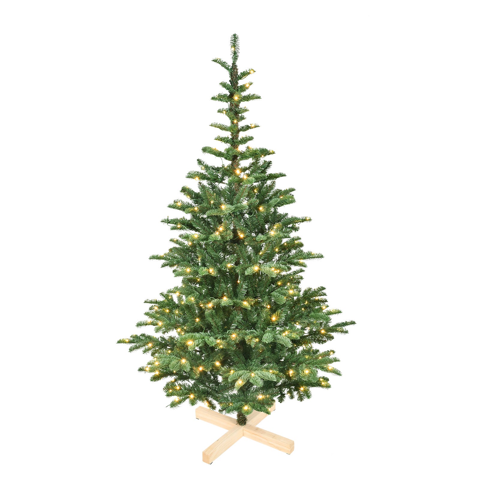 6ft Pre-Lit Christmas Tree with 300 Warm Lights