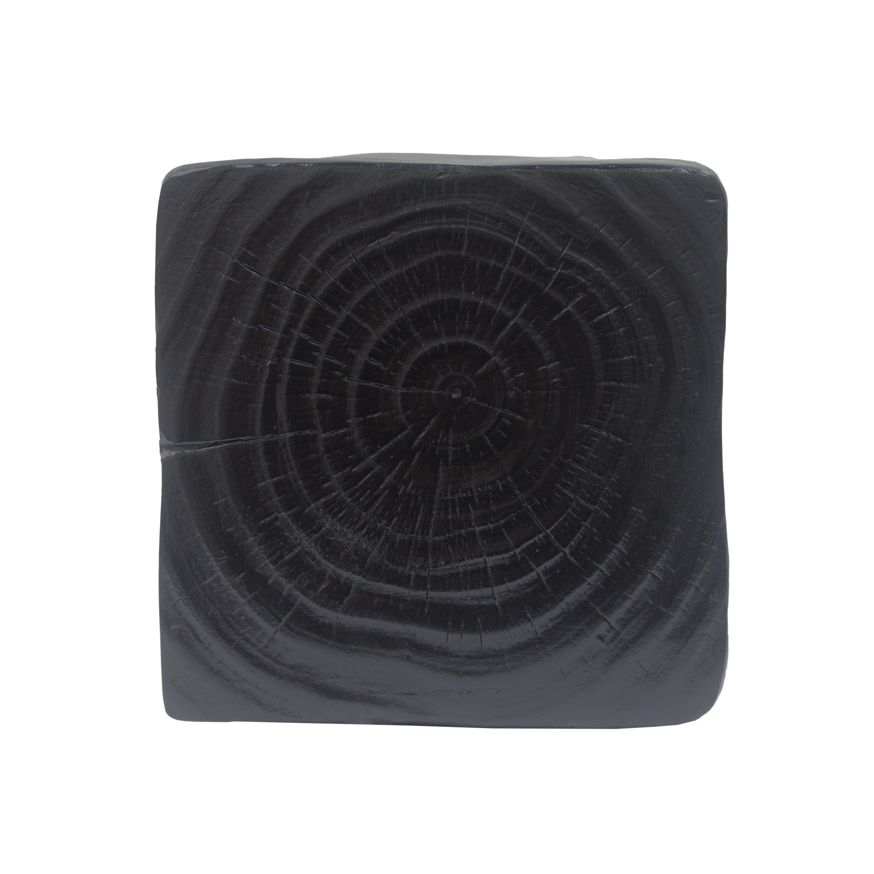 MGO Twist Shape Side Table, Wood-like texture