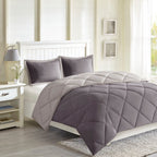 Twin/Twin XL 3M Scotchgard Diamond Quilting Reversible Down Alternative Comforter Set