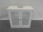 Louvered Double-Door Floor-Standing Bathroom Vanity