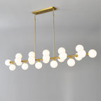 75.6'' Large Pendant Lamp with Opal Glass Shade
