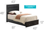 Elegant Twin Storage Bed With Versatile Appeal