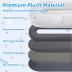 Human Dog Bed - Washable Faux Fur