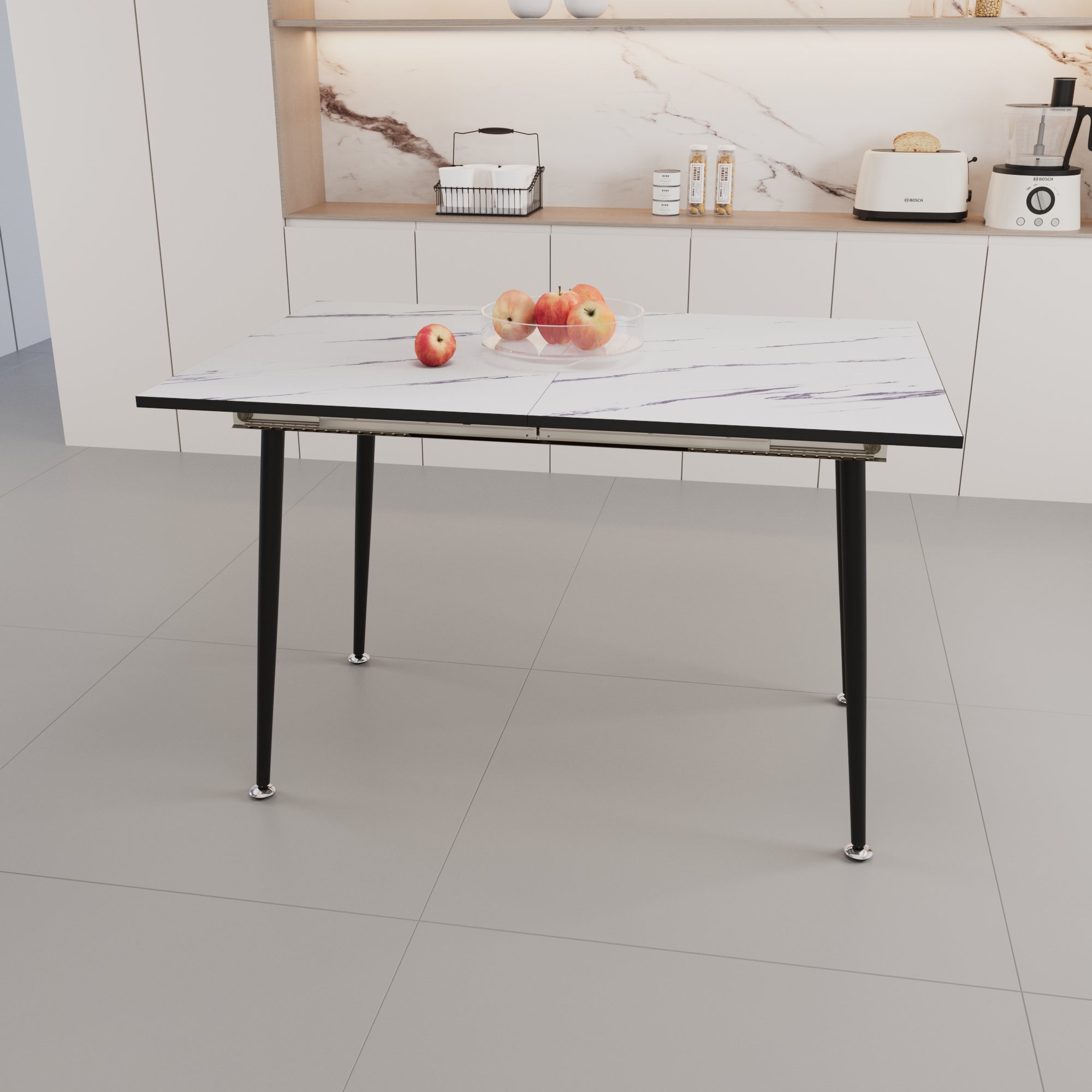 47" Expandable to 63" MDF Square Dining Table