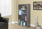 Bookshelf, Bookcase, Etagere, 5 Tier, 48"h, Office, Bedroom