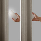 Twist Tab Total Blackout Window Curtain Panel Pewter 50x84"
