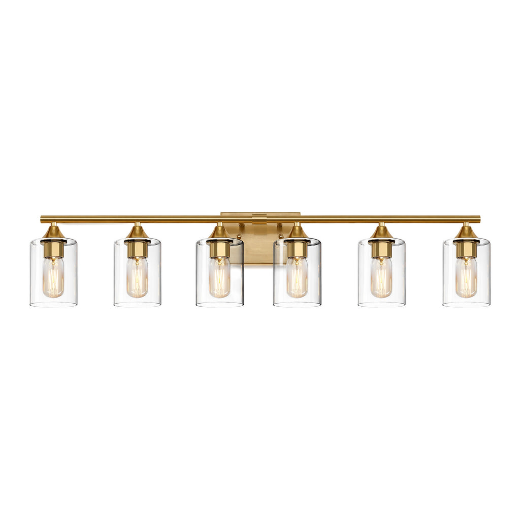 6-Light Brushed Bathroom Vanity Wall Light