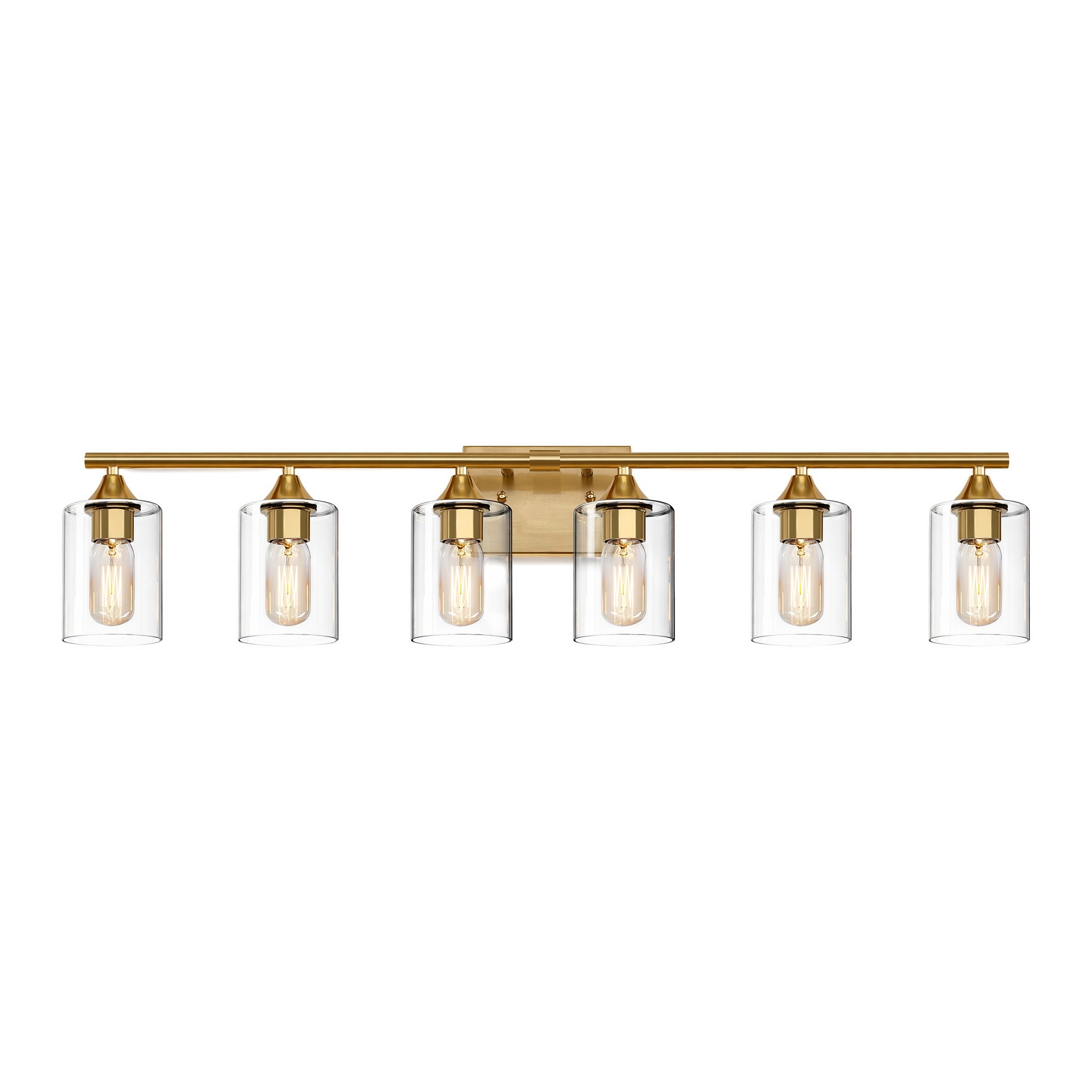 6-Light Brushed Bathroom Vanity Wall Light