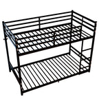 Bunk Bed with Ladder and High Guardrail