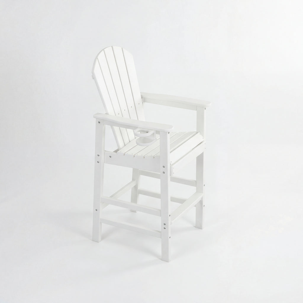 All-Weather HDPE Bar Height Adirondack Chair
