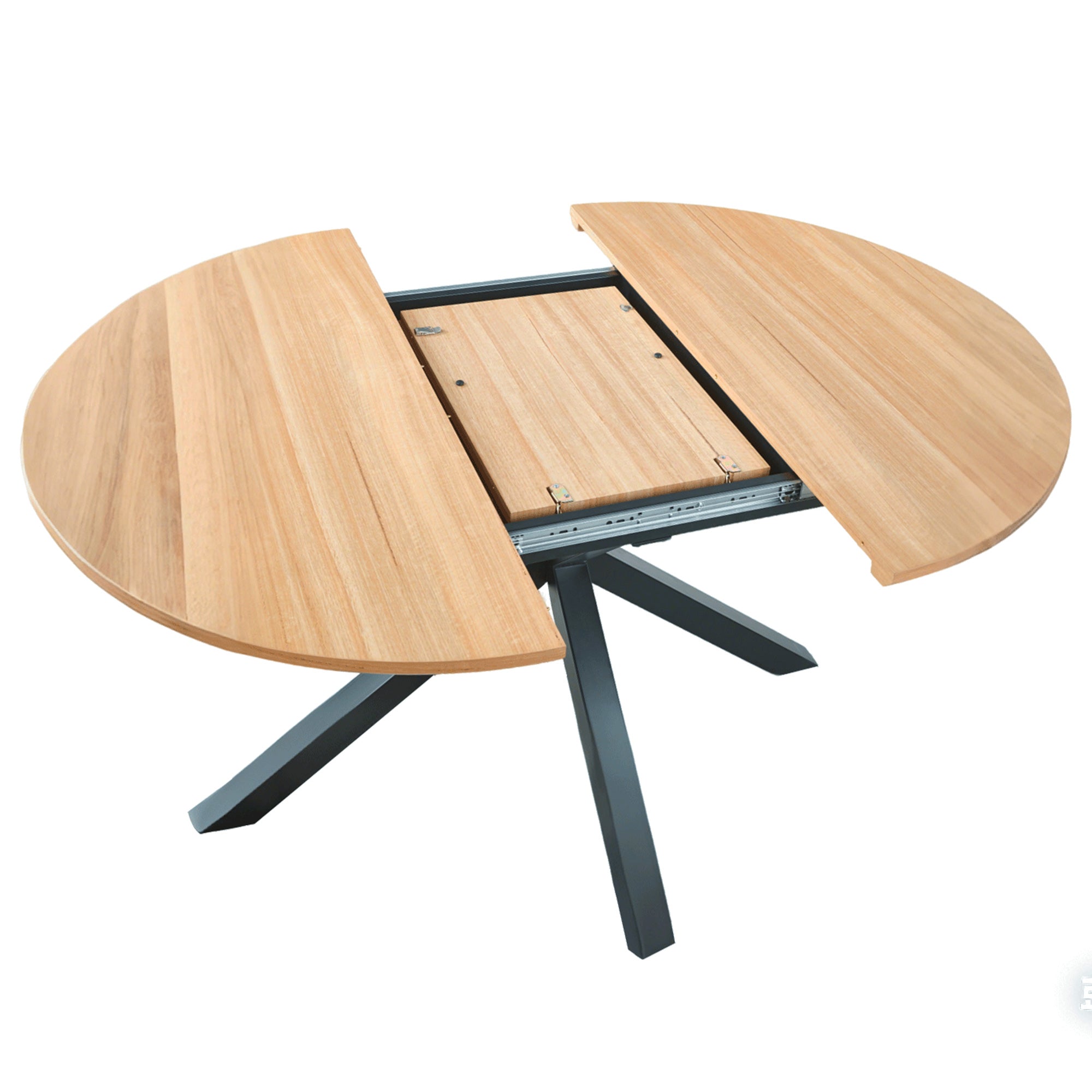 Extendable Table with Metal Legs