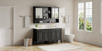 60" Double Sink Bathroom Vanity Set with Tall