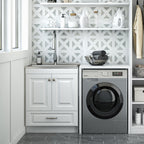 Lawrence 28" Laundry Cabinet with Faucet and Stainless Steel Sink