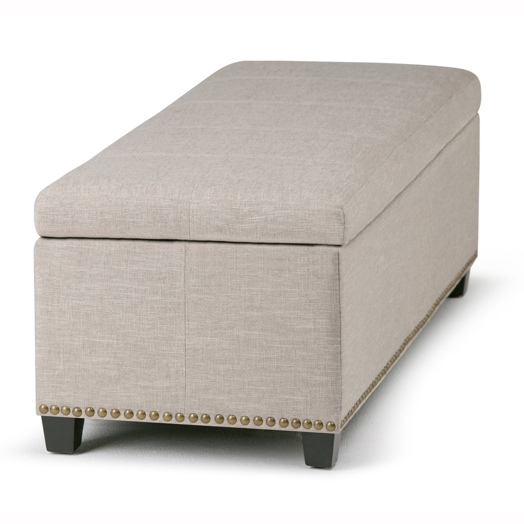 Kingsley 48 Inch Wide Large Storage Ottoman