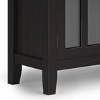 Artisan 30 Inch Wide Solid Wood Low Storage Cabinet in Hickory