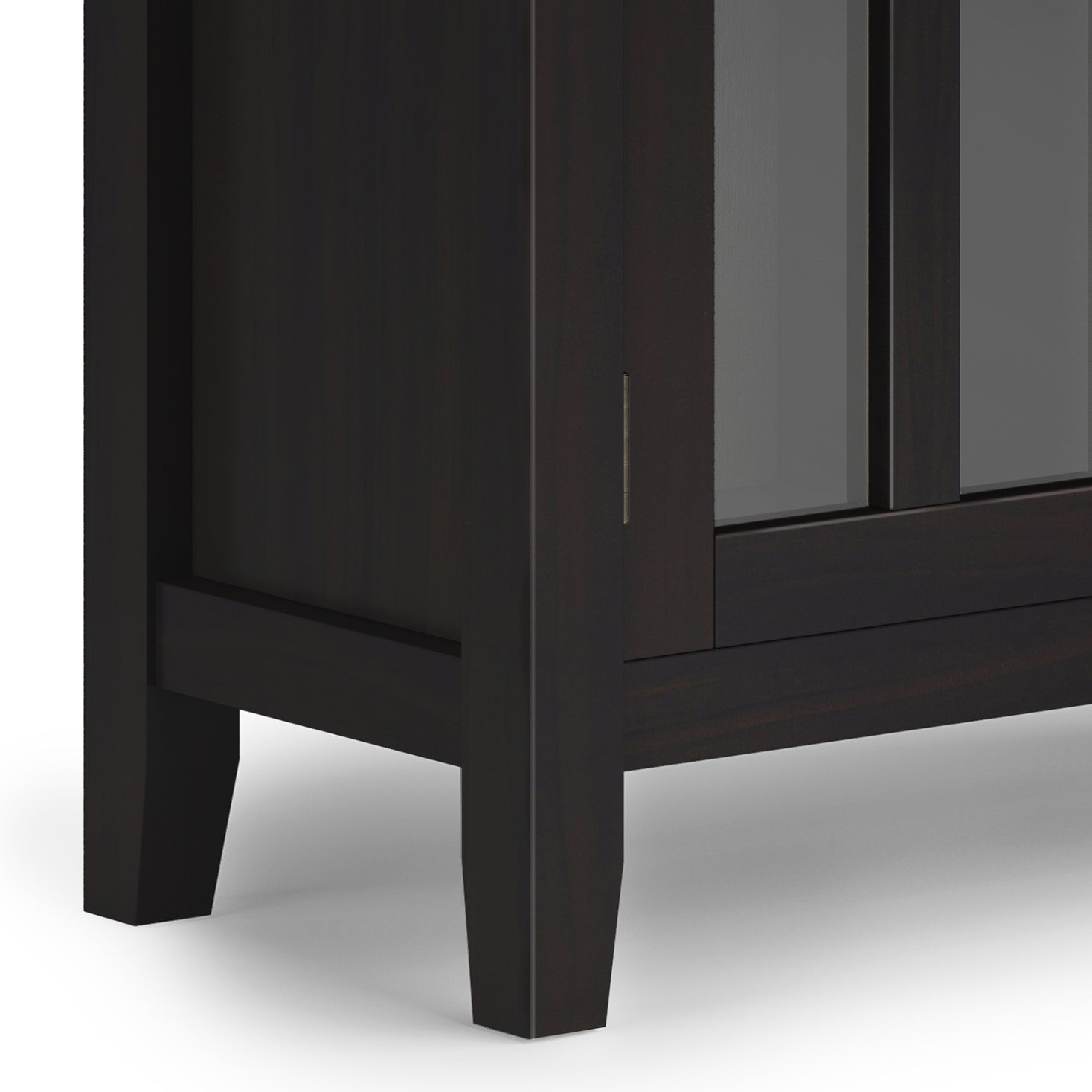 Artisan 30 Inch Wide Solid Wood Low Storage Cabinet in Hickory