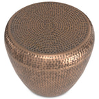 Preston 22 Inch Wide Metal Side Table in Antique