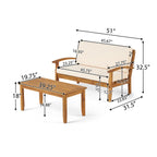 Peyton Love Seat + Coffee Table