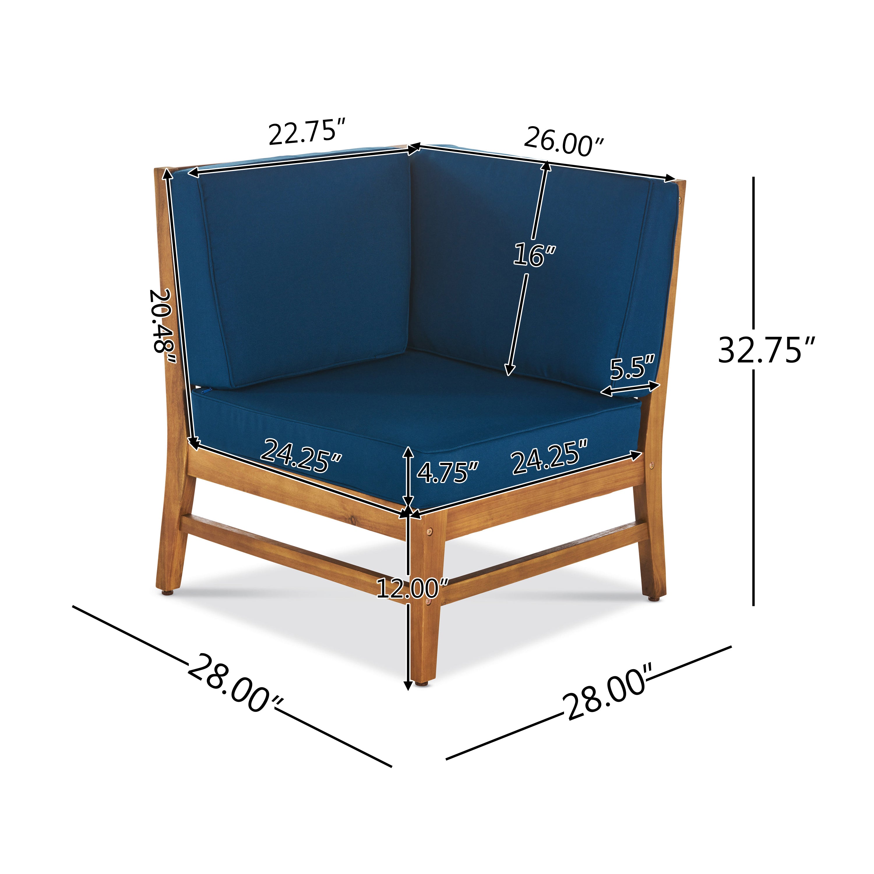 Perla Corner Chair