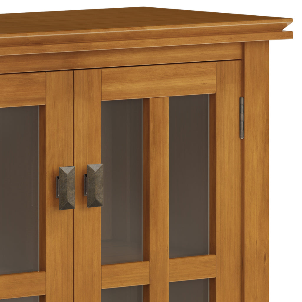 Artisan 30" Wide Solid Wood Low Storage Cabinet in Light Golden