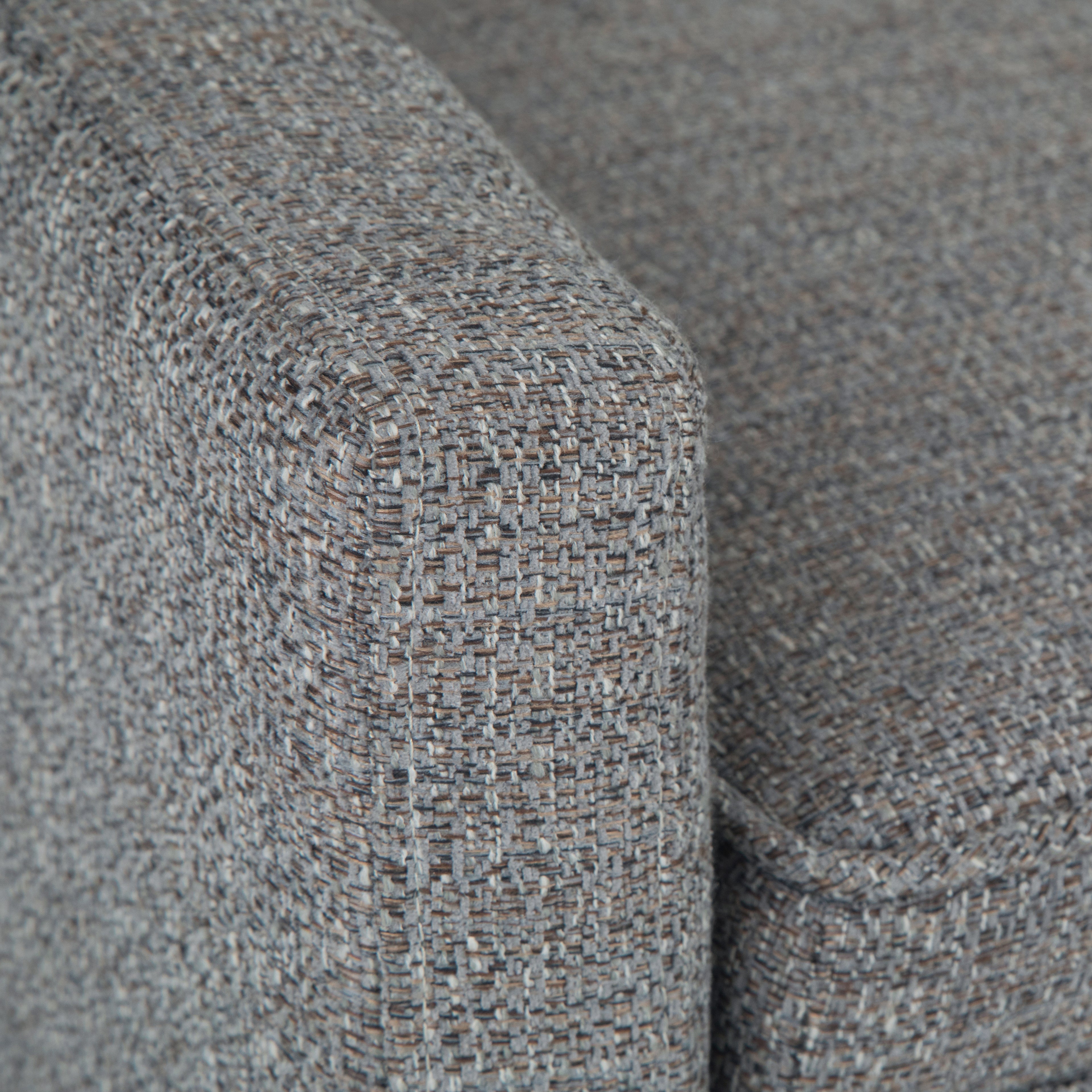 Parris 50 Inch Wide Upholstered Bench in Pebble