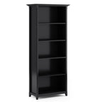 Amherst 30 Inch Solid Wood 5 Shelf Bookcase