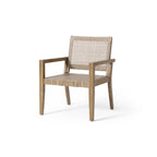 Outdoor Wicker and Acacia Wood Club Chairs, Set of 2