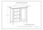 Amherst Medium Storage Cabinet - Light Golden