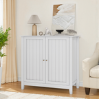 White Double Door Storage Cabinet