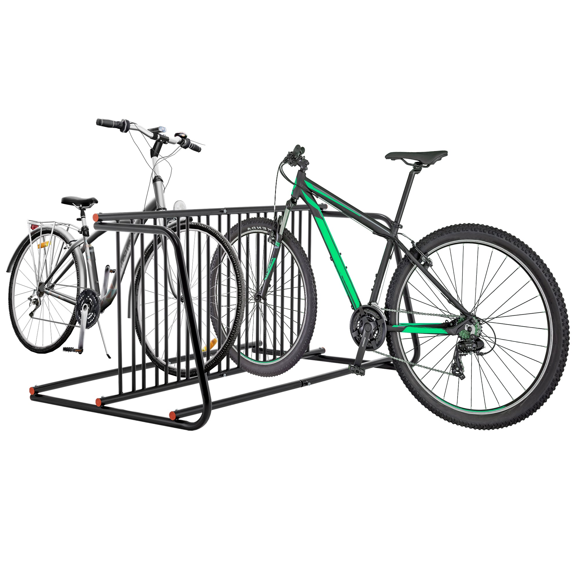 10-Bike Floor Bike Rack