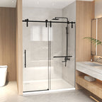 Frameless Sliding Shower Door - 5/16" Clear Tempered Glass