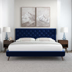 Dillon Velvet Upholstered Bed