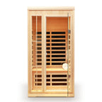 Deluxe One Person Hemlock Infrared Sauna Room with LED Colour Lights