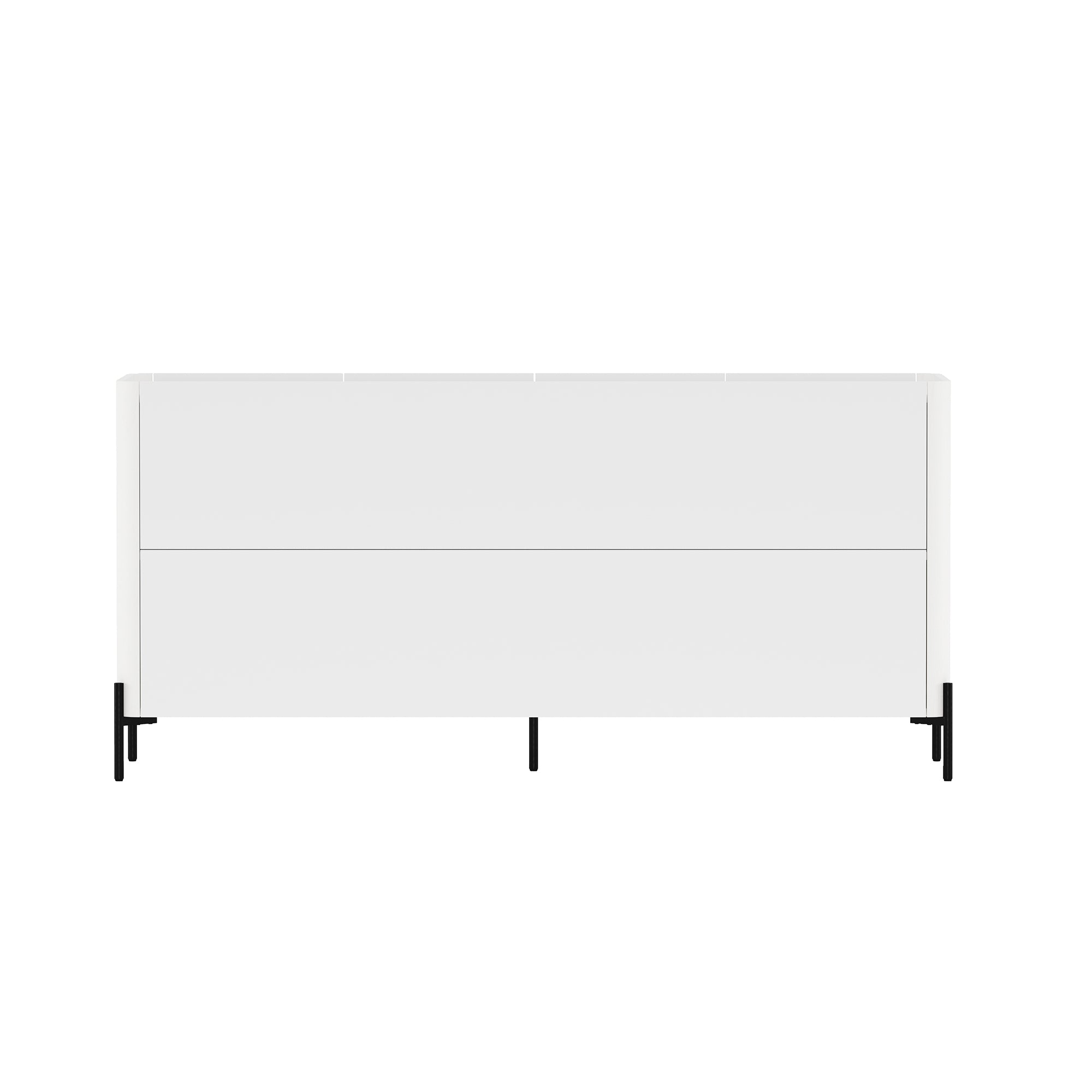 Modern Abbey 66.9" Sideboard with Adjustable Shelves and Metal Legs