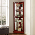 Corner Curio Display Cabinet with Lights
