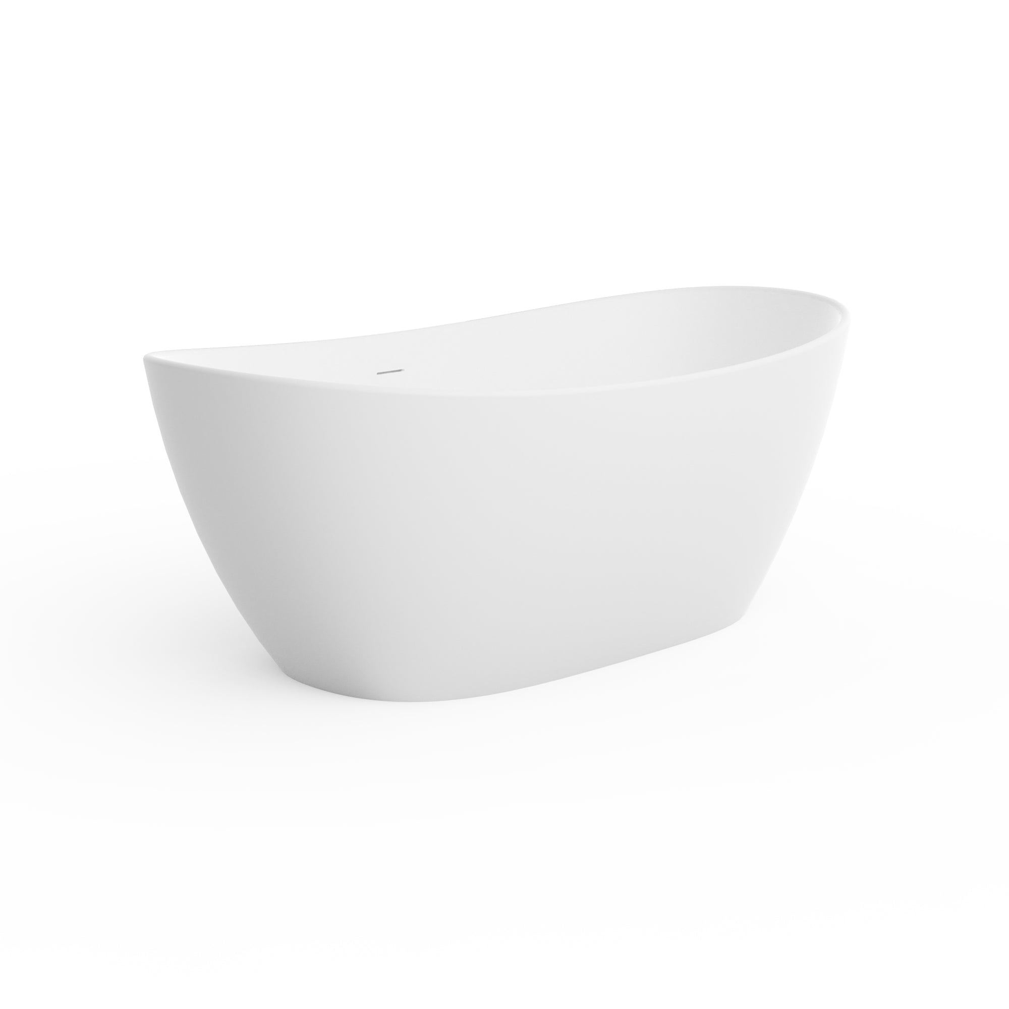 73 Inch Artificial Stone Solid Surface Freestanding Bathtub