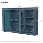 47 Inch Bathroom Mirror Cabinet with Storage