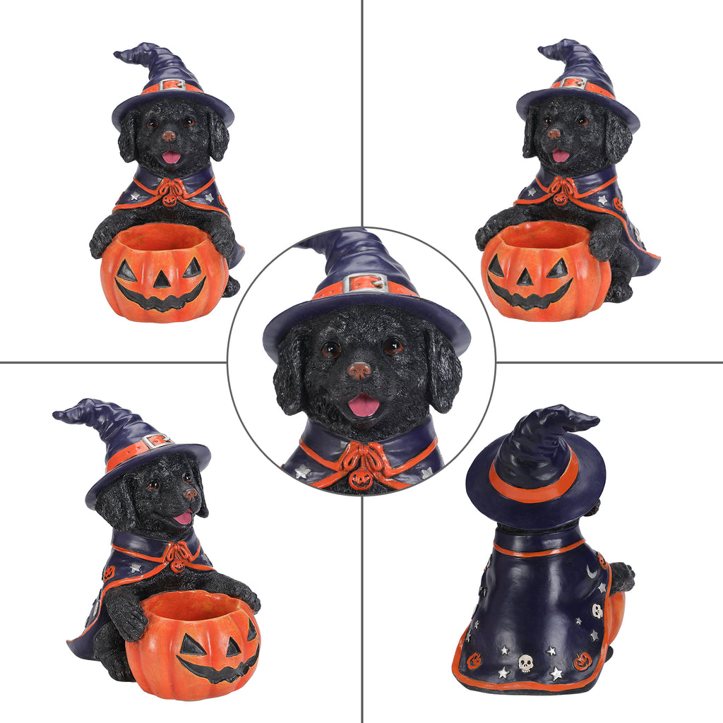 Halloween Labrador Puppy Statue
