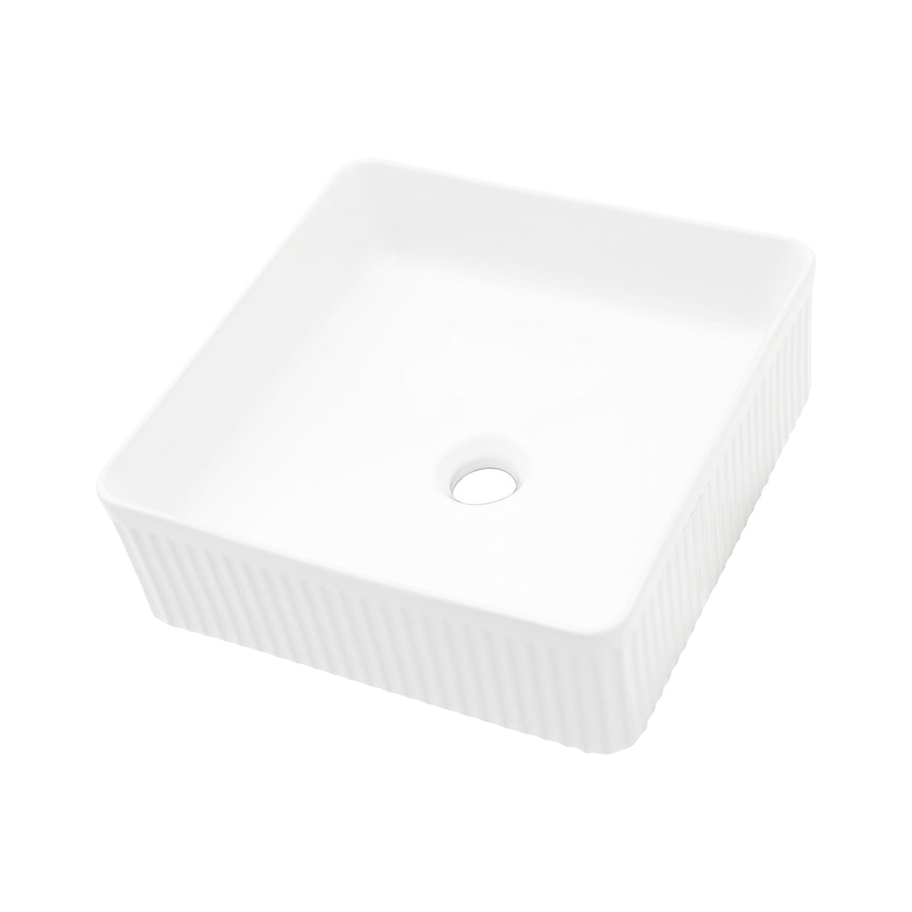 15.69"x15.69" Modern Bathroom Vessel Sink